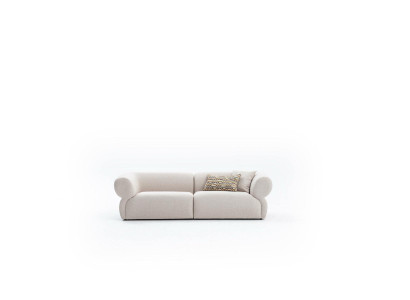 Sofa Couch Upholstery Furniture Three Seater 3 Seater Modern Design Couch Beige